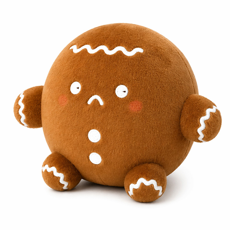 Molliges Weihnachts-Lebkuchen-Plüschtier