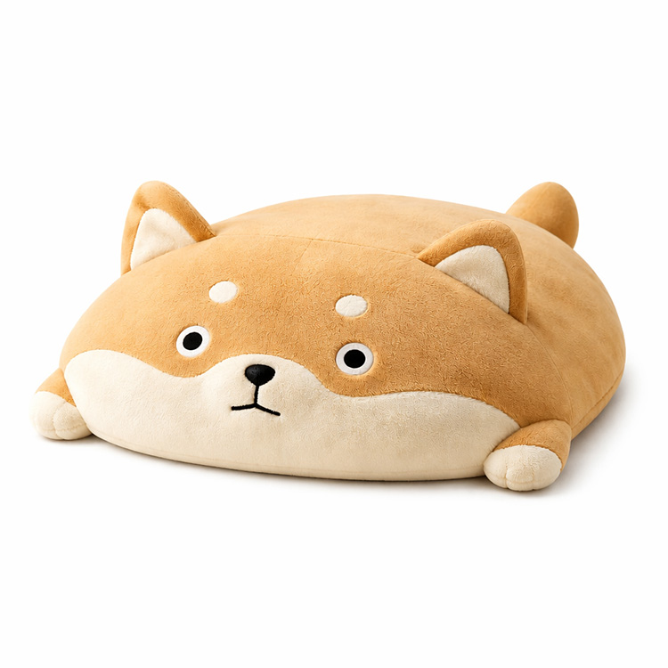 Flaches Shiba Inu Kuschel-Plüschkissen